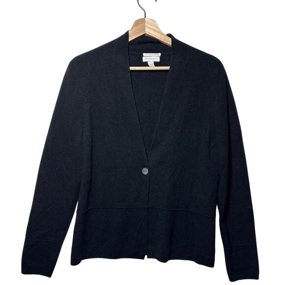 Charter Club Cashmere Single Button Close Cardigan Sweater Black Size L - Picture 1 of 8